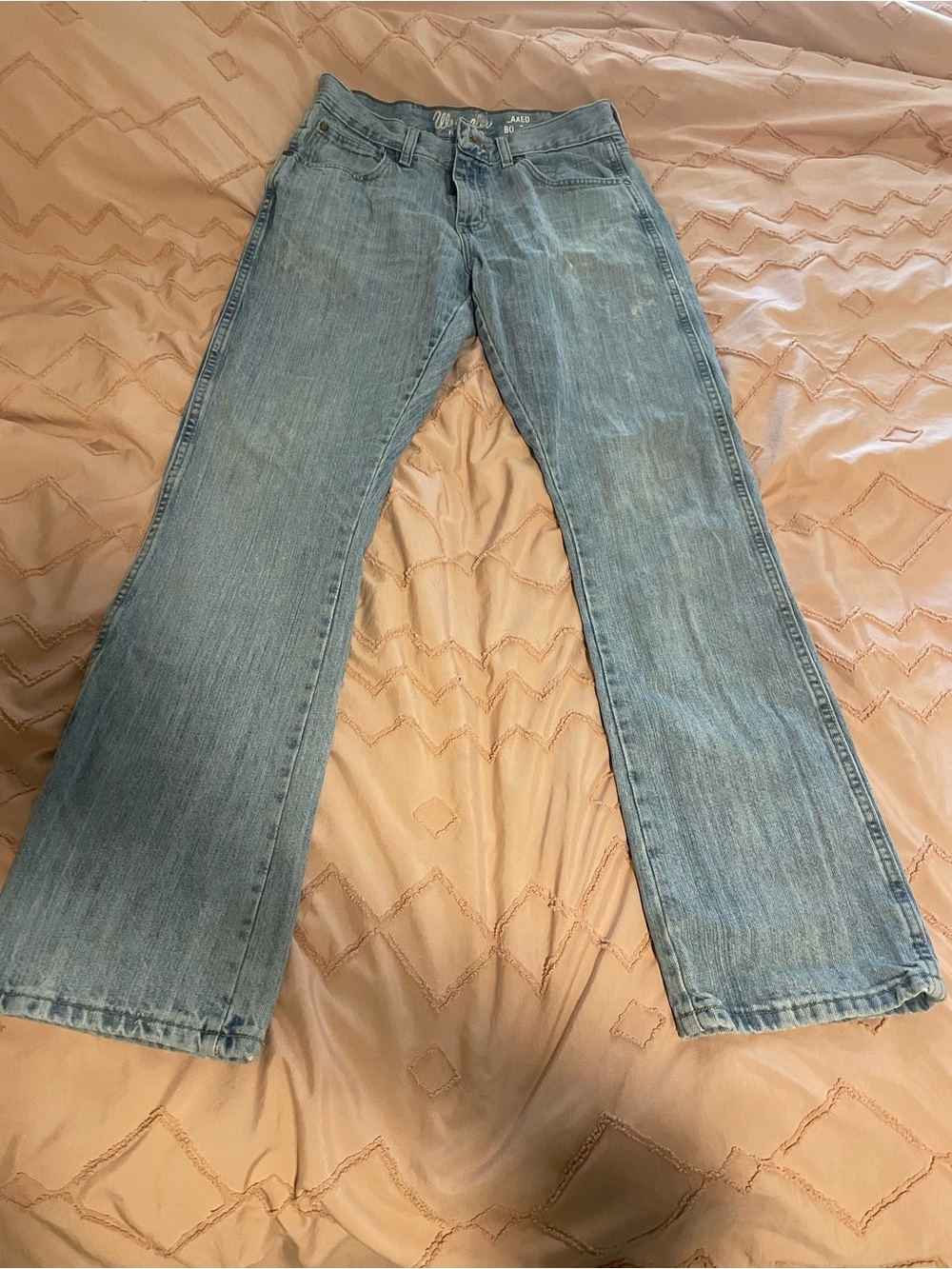 Men's Light Blue Bootcut wranglers